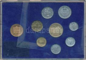 Ausztria 1984. 2gr-20Sch 8xklf db-os forgalmi szett + Bécsi Verde zseton műanyag tokban T:PP
Austria...