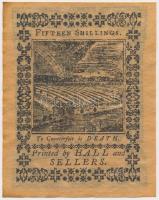 Amerikai Egyesült Államok / Pennsylvania 1773. 15Sh replika T:I
USA / Pennsylvania 1773. 15 Shilling...