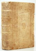Jansen, Cornelius: Augustinus. 1-3. köt. Leuven, 1640, Typis Iacobi Zegeri. Cornelius Jansen (1585-1638) ypres-i püspök, a janzenizmus alapítójának Szent Ágostonról szóló, postumus megjelent munkája.  Az elején egészoldalas rézmetszettel. A három kötet egybekötve, rendkívül gazdagon díszített fehér színű egészbőr kötésben, gerincén kis sérüléssel, az egyik kapocs hiányzik, egyébként jó állapotban. /  Jansen, Cornelius: Augustinus. Vol. 1-3. Leuven, 1640, Typis Iacobi Zegeri. The posthumous published work of Cornelius Jansen (1585-1638), bishop of Ypres and the founder of Jansenism, about St. Augustine of Hippo. With a full-page copper etching on the first page. The three vilumes are bound together in a very richly ornated white full leather binding, with a small damage on the spine, one clasp is missing, otherwise in good condition.
