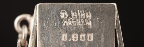 Női ezüst karkötő, gazdagon díszített, jelzett, Ag.g, 31gr./Women's silver bracelet, richly dec...