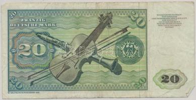 NSZK 1980. 20M T:III
FRG 1980. 20 Mark C:F