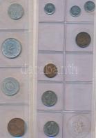 250db-os vegyes külföldi fémpénz tétel 2db érmetartó albumba rendezve, néhány magyarral T:vegyes
250...