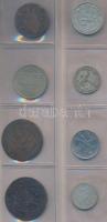 250db-os vegyes külföldi fémpénz tétel 2db érmetartó albumba rendezve, néhány magyarral T:vegyes
250...