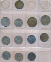 250db-os vegyes külföldi fémpénz tétel 2db érmetartó albumba rendezve, néhány magyarral T:vegyes
250...