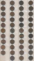 Német Birodalom / Német 3. Birodalom / NSZK ~350db-os fémpénz gyűjtemény berakólapokon T:vegyes German Empire / German Third Reich / FRG ~350pcs of coins in sheets C:mixed