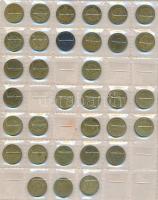 Német Birodalom / Német 3. Birodalom / NSZK ~350db-os fémpénz gyűjtemény berakólapokon T:vegyes
Germ...