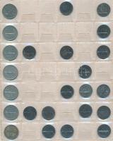 Német Birodalom / Német 3. Birodalom / NSZK ~350db-os fémpénz gyűjtemény berakólapokon T:vegyes
Germ...