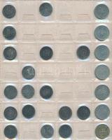 Német Birodalom / Német 3. Birodalom / NSZK ~350db-os fémpénz gyűjtemény berakólapokon T:vegyes
Germ...