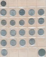 Német Birodalom / Német 3. Birodalom / NSZK ~350db-os fémpénz gyűjtemény berakólapokon T:vegyes
Germ...