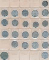 Német Birodalom / Német 3. Birodalom / NSZK ~350db-os fémpénz gyűjtemény berakólapokon T:vegyes
Germ...