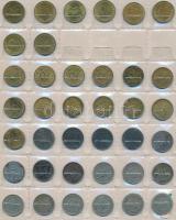 Német Birodalom / Német 3. Birodalom / NSZK ~350db-os fémpénz gyűjtemény berakólapokon T:vegyes
Germ...