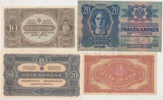 1913. 20K + 1920. 20f + 50f + 2K + 10K + 20K T:I-,II,III