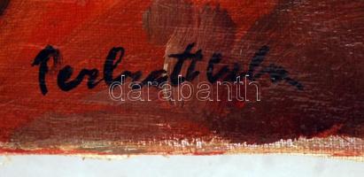 Olvashatatlan jelzéssel: Hidak a Szajnán, olaj, vászon, 50×60 cm