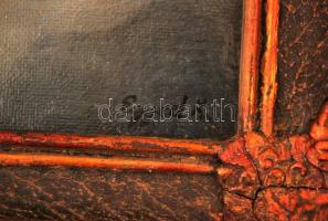 Egyed jelzéssel: Magányos csónakos. Olaj, farost, keretben, 34×41 cm