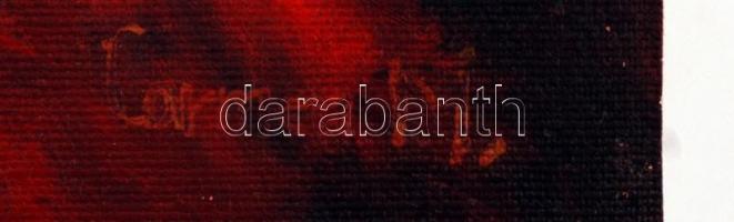 Máté Carmen: Lány hegedűvel. Olaj, vászon, jelzett, 40×30 cm