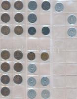 1kr-200Ft, 380db-os vegyes magyar fémpénz hobbi gyűjtemény jobb darabokkal, érmetartó albumba rendez...