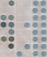 1kr-200Ft, 380db-os vegyes magyar fémpénz hobbi gyűjtemény jobb darabokkal, érmetartó albumba rendez...