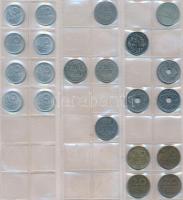 1kr-200Ft, 380db-os vegyes magyar fémpénz hobbi gyűjtemény jobb darabokkal, érmetartó albumba rendez...