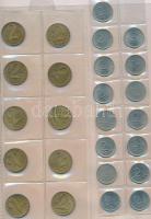 1kr-200Ft, 380db-os vegyes magyar fémpénz hobbi gyűjtemény jobb darabokkal, érmetartó albumba rendez...