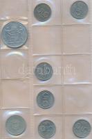 1kr-200Ft, 380db-os vegyes magyar fémpénz hobbi gyűjtemény jobb darabokkal, érmetartó albumba rendez...