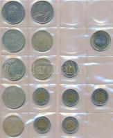 1kr-200Ft, 380db-os vegyes magyar fémpénz hobbi gyűjtemény jobb darabokkal, érmetartó albumba rendez...