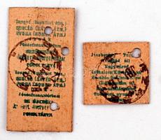 cca 1944 Szentesen és Szegeden kiadott katonajegy személyvonat III. osztályára