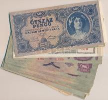 60db-os vegyes magyar pengő bankjegy tétel T:vegyes