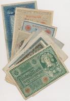 Német Birodalom 1908-1915. 2M-1000M (7xklf) bankjegy + Weimari Köztársaság 1920-1922. 10M-5000M (5xklf) bankjegy T:vegyes German Empire 1908-1915. 2 Mark - 1000 Mark (7xdiff) banknotes + Weimar Republic 1920-1922. 10 Mark - 5000 Mark (5xdiff) banknotes C:mixed
