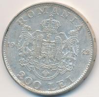 Románia 1942. 200L Ag T:2,2-
Romania 1942. 200 Lei Ag C:XF,VF