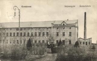 Komárom, Fiedler János lenfonógyára, Selyemgyár / silk factory (EB)