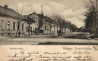 Budapest VIII. Tisztviselőtelep, Szapáry utca (vágott / cut)