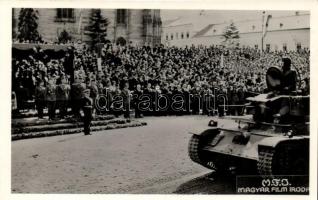 1940 Kolozsvár, bevonulás, tank, Horthy Miklós / entry of the Hungarian, tank, Horthy