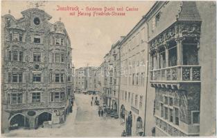 Innsbruck, Goldenes Dachl, Casino, Herzog Friedrich Strasse / casino, street