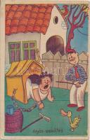 13 db VEGYES humoros grafikai motívumlap, vegyes minőség / 13 mixed humorous graphic, mixed quality