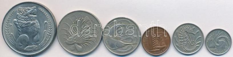 Szingapúr 1967-1976. 1c-1$ (6xklf) fémpénz T:2,2-
Singapore 1967-1976. 1 Cent - 1 Dollar (6xdiff) me...