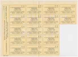 Debrecen 1941. "Cipőkereskedelmi Részvénytársaság" részvénye 300P-ről, szelvényekkel és fe...