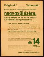 1937 Kassa, Az Egyesült Országos Keresztényszocialista és Magyar Nemzeti Párt és a Maxon független p...