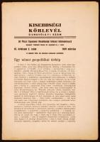 1939 Kisebbségi körlevél, Dunavölgyi szám, III. évf. 2. sz., 1939. március, a Láthatár melléklete, 11 p., két érdekes térképmelléklettel