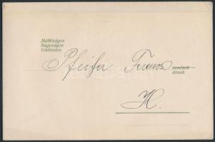 1925 FTC táncestélyi meghívó, eredeti borítékban