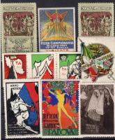 1910-1940. 10 klf. olasz levélzáró / 10 versch. italienische Vignetten