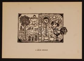 1962 12 metszet magyar grafikusoktól, benne: Gross Arnold (Arnold könyve), Menyhárt József, Bordás F...