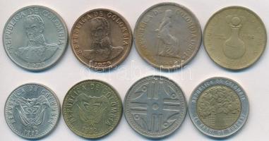 Kolumbia 1978-1995. 1P-500P (8xklf) fémpénz T:vegyes
Columbia 1978-1995. 1 Peso - 500 Pesos (8xdiff)...