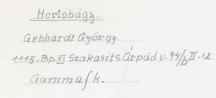 cca 1970 Gebhardt György (1910-1993): Hortobágy, feliratozott vintage fotóművészeti alkotás, 24x18 c...