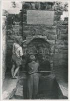 cca 1940 Parád, Clarisse forrás, melynek vasas vizét vérszegénységre javallották, 12x8 cm