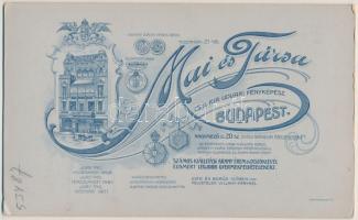 cca 1910 Mai és Társa (Bp.): Kislány labdával, műtermi fotó, 21x13 cm