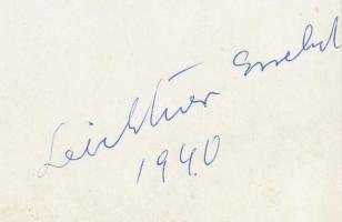 1940 Leichtner Erzsébet aláírt, vintage felvétele, 18,5x21 cm