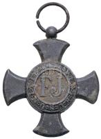 1916. Vas Érdemkereszt hadifém kitüntetés mellszalag nélkül T:2-,3 rozsdafolt Hungary 1916. Iron Merit Cross war metal decoration without ribbon C:VF,F rust NMK 229.