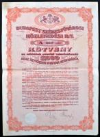 1923. "Budapest Székesfővárosi Közlekedési Rt." "A" kötvényes 200K-ról és 2000K-...