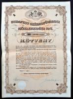 1923-1941. "Budapest Székesfővárosi Közlekedési Rt." 1+ 5 + 10 + 25 "B" kötvénye...