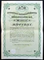1923-1941. "Budapest Székesfővárosi Közlekedési Rt." 1+ 5 + 10 + 25 "B" kötvénye...